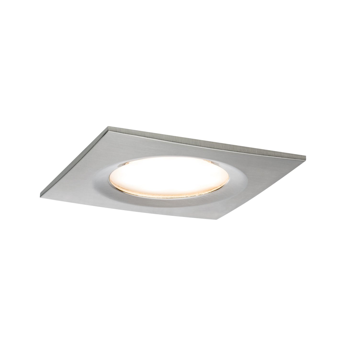 Paulmann Premium EBL Set Coin Slim dim eck starr LED 1x6,8W 2700K 230V 51mm Eisen g/Alu