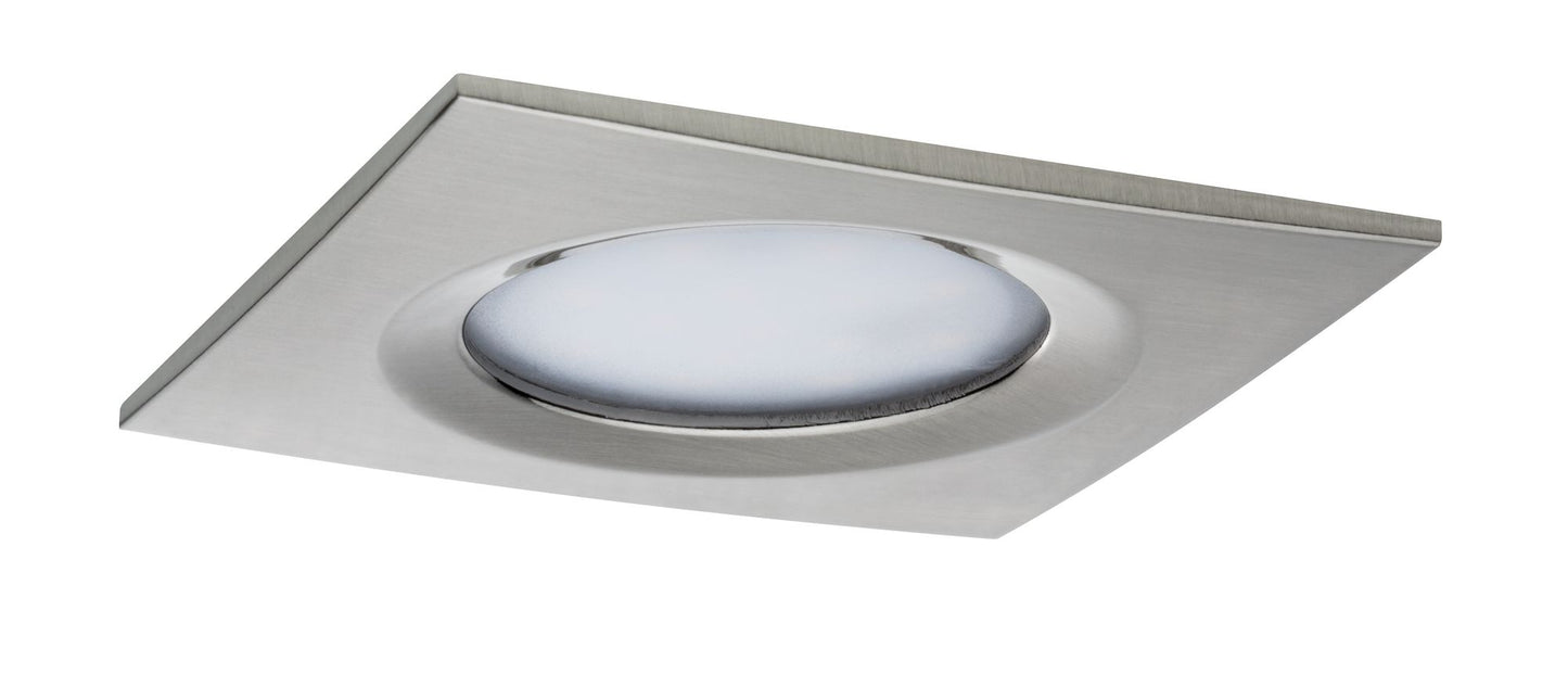 Paulmann Premium EBL Set Coin Slim dim eck starr LED 1x6,8W 2700K 230V 51mm Eisen g/Alu