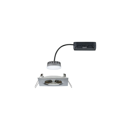 Paulmann Premium EBL Set Coin Slim dim eck starr LED 1x6,8W 2700K 230V 51mm Eisen g/Alu