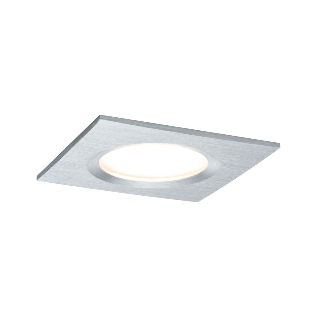 Paulmann EBL Set Nova Plus Coin dim eck starr LED 1x6,8W 2700K 230V 51mm Alu ged./Alu