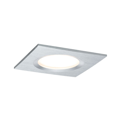 Paulmann EBL Set Nova Plus Coin dim eck starr LED 1x6,8W 2700K 230V 51mm Alu ged./Alu