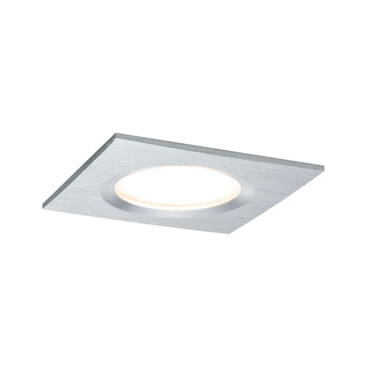 Paulmann EBL Set Nova Plus Coin dim eck starr LED 1x6,8W 2700K 230V 51mm Alu ged./Alu