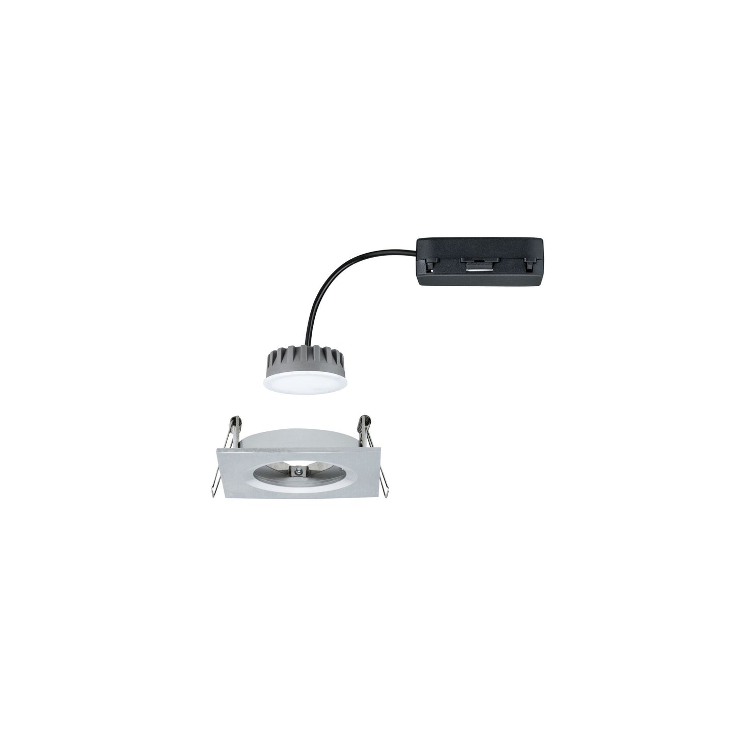 Paulmann EBL Set Nova Plus Coin dim eck starr LED 1x6,8W 2700K 230V 51mm Alu ged./Alu