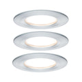 Paulmann Premium EBL Set Coin Slim rund starr LED 3x6,8W 2700K 230V 51mm Alu ged./Alu