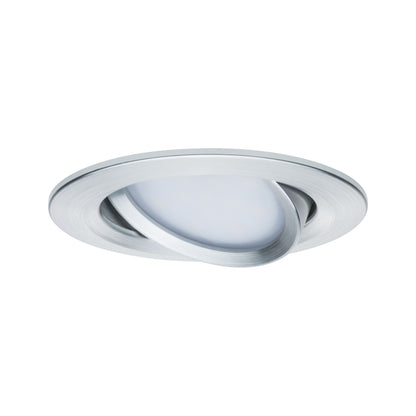 Paulmann Premium EBL Set Coin Slim rund schwb LED 3x6,8W 2700K 230V 51mm Alu ged./Alu
