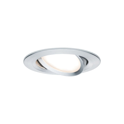 Paulmann EBL Set Nova Plus Coin dim rund schwb LED 3x6,8W 2700K 230V 51mm Alu ged./Alu