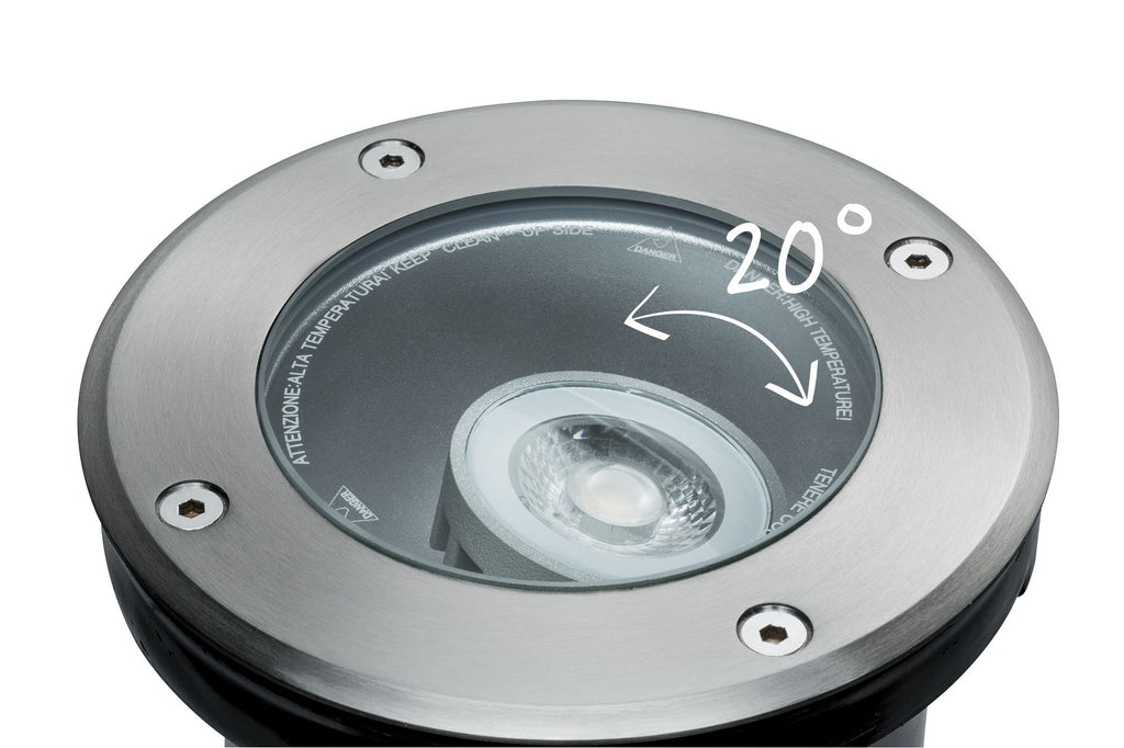 Paulmann Outd Plug & Shine Boden EBL IP67 366lm 3000K 3,3W 24V 38° schwenkb 20° Si Eds