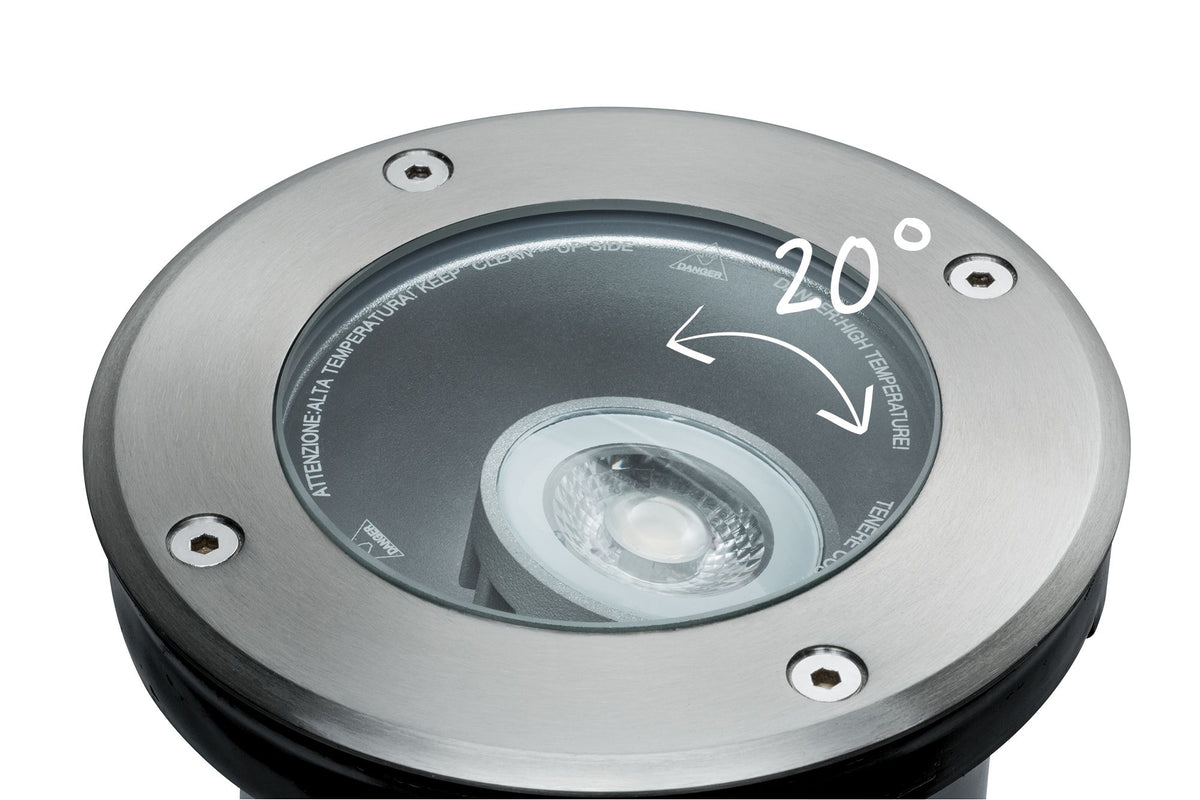 Paulmann Outd Plug & Shine Boden EBL IP67 385lm 4000K 3,3W 24V 38° schwenkb 20° Si Met
