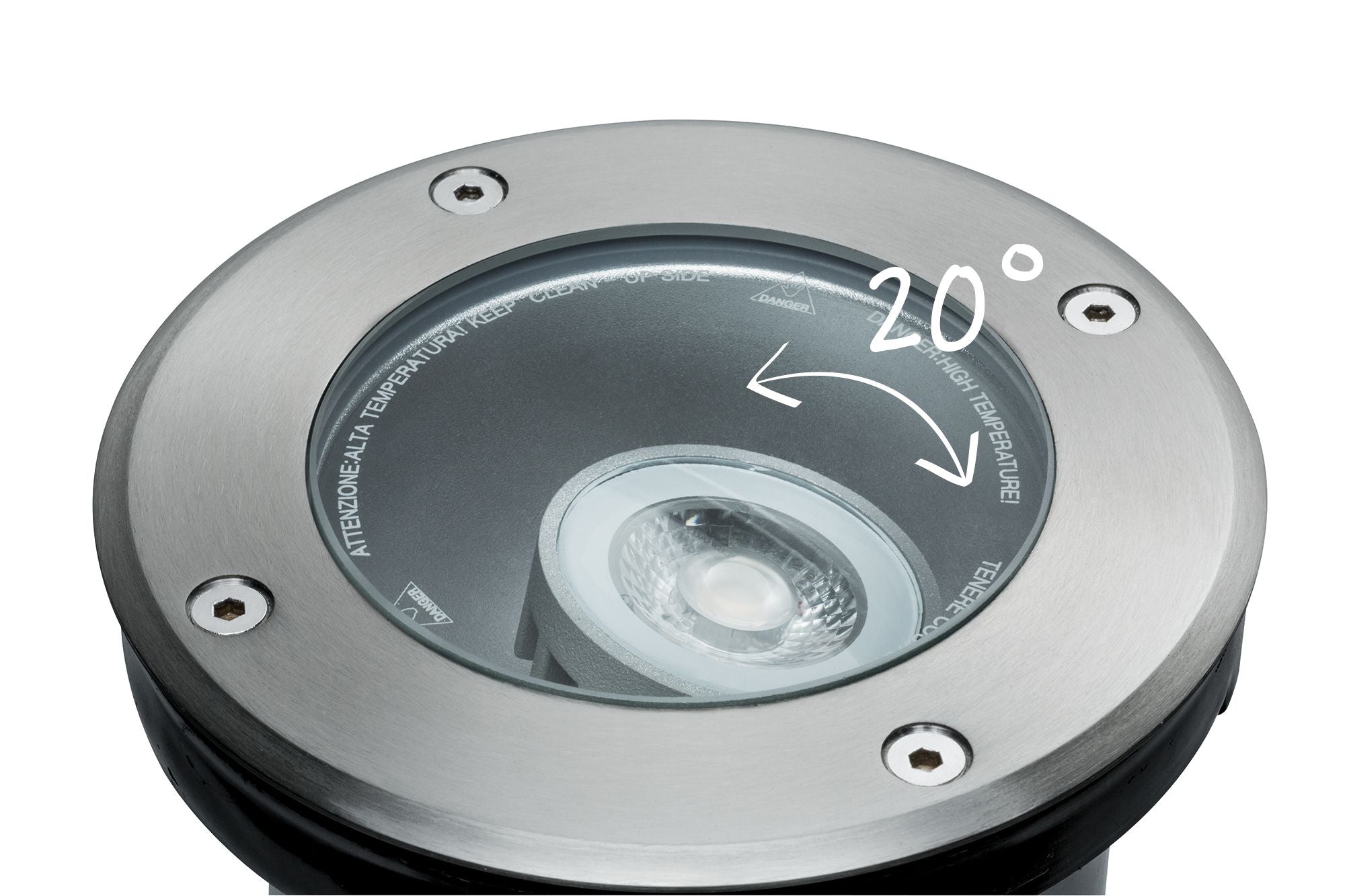 Paulmann Outd Plug & Shine Boden EBL IP67 675lm 4000K 6W 24V 38° schwenkb 20° Si Metall