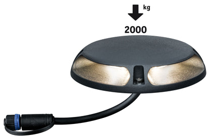 Paulmann Outd Plug & Shine Bod ABL IP67 2x350lm 3000K 2x3W 24V 180° Anthr Alu