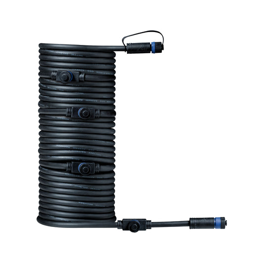 Paulmann Outdoor Plug & Shine Cable IP68 10m 1 in-5 out 2x1,5mm² Schwarz Kunststoff