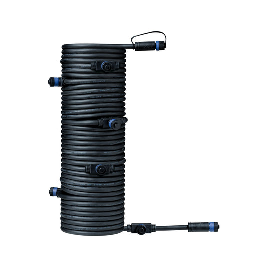 Paulmann Outdoor Plug & Shine Cable IP68 15m 1 in-7 out 2x1,5mm² Schwarz Kunststoff