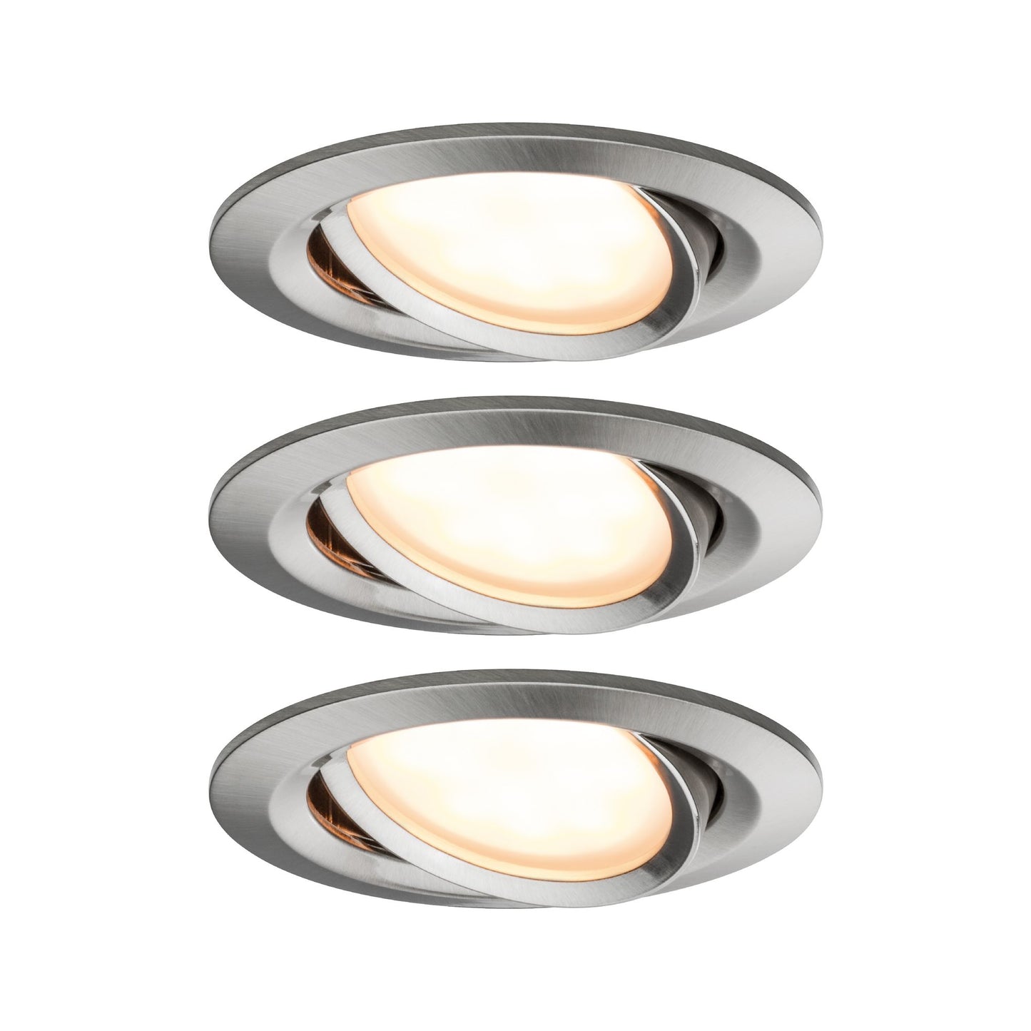 Paulmann EBL SmartCoin BLE Set WarmDim schwb LED 3x6W 2700K 230/24V 51mm Eisen geb/Alu