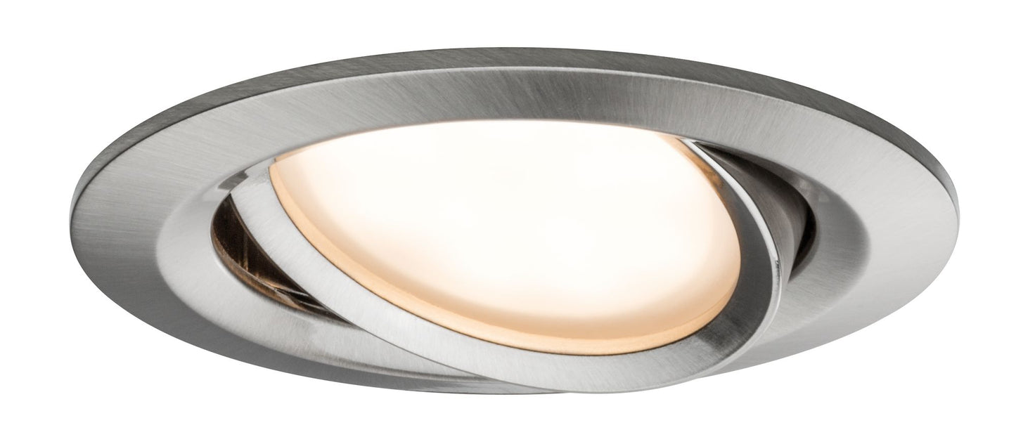 Paulmann EBL SmartCoin BLE Set WarmDim schwb LED 3x6W 2700K 230/24V 51mm Eisen geb/Alu
