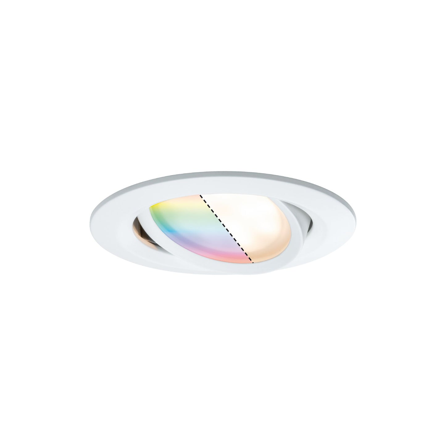 Paulmann EBL Set Nova Plus BLE RGBW schwb LED 3x 2W 230V/24V 51mm Weiß matt/Alu Zink