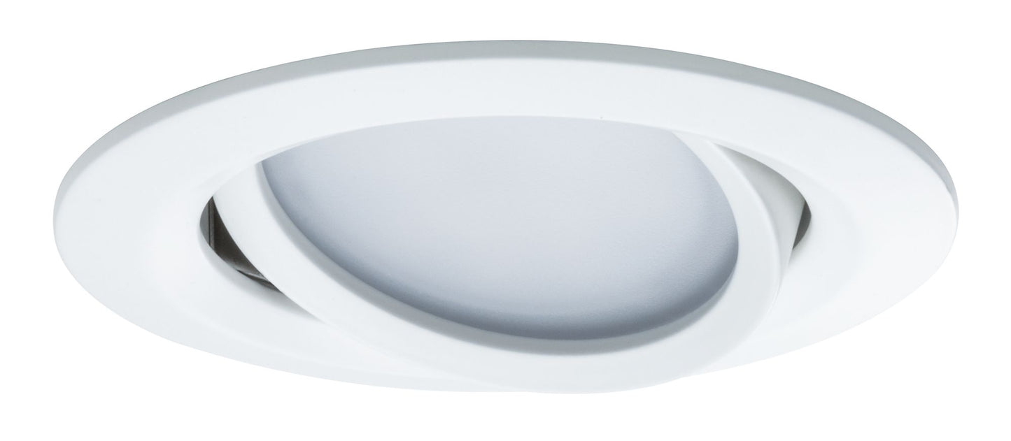 Paulmann EBL Set Nova Plus BLE RGBW schwb LED 3x 2W 230V/24V 51mm Weiß matt/Alu Zink