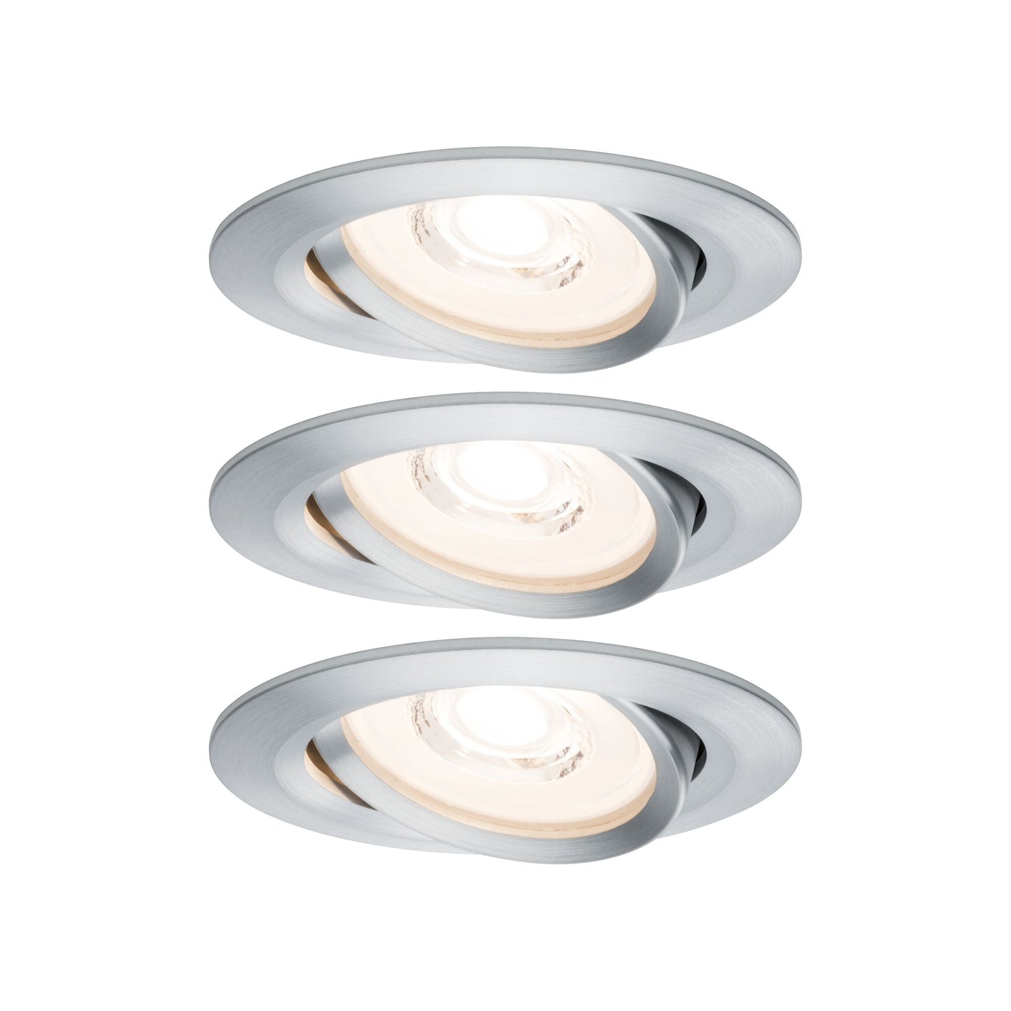 Paulmann Premium EBL Set Reflector Coin rd schwb. dimmbar LED 3x6,8W 230V Alu gedreht/Alu