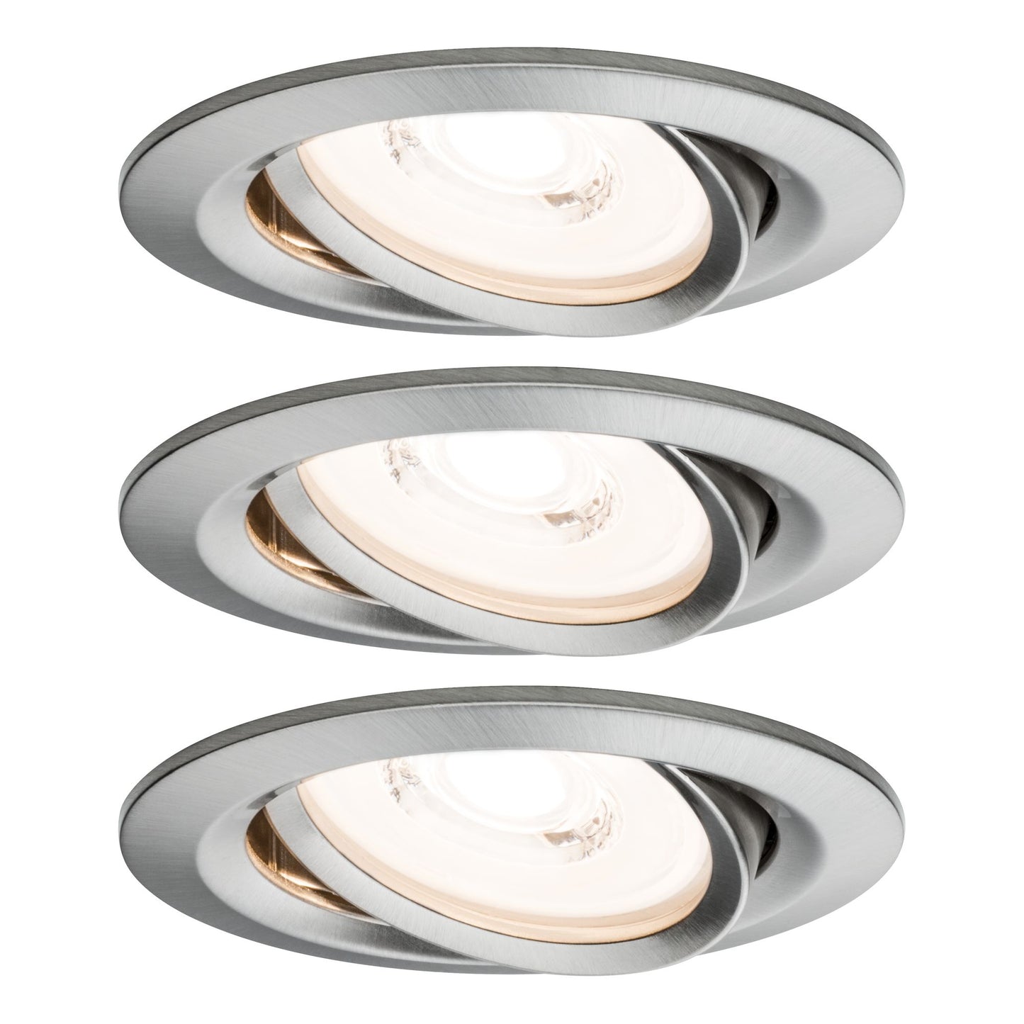Paulmann Premium EBL Set Reflector Coin rd schwb. dimmbar LED 3x6,8W 230V Eisen geb/Alu