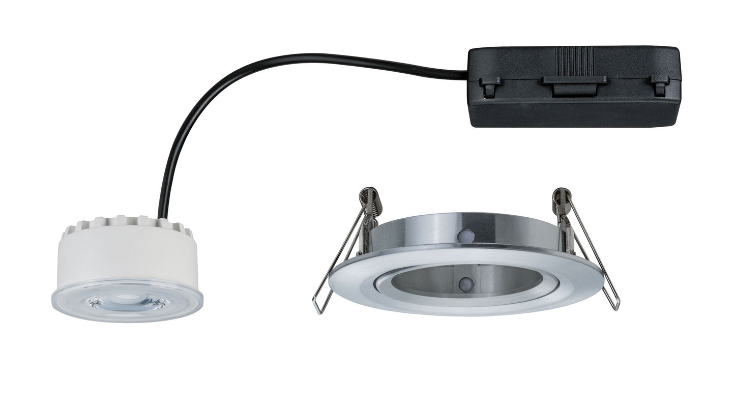 Paulmann Premium EBL Set Reflector Coin rd schwb. dimmbar LED 1x6,8W 230V Alu gedreht/Alu