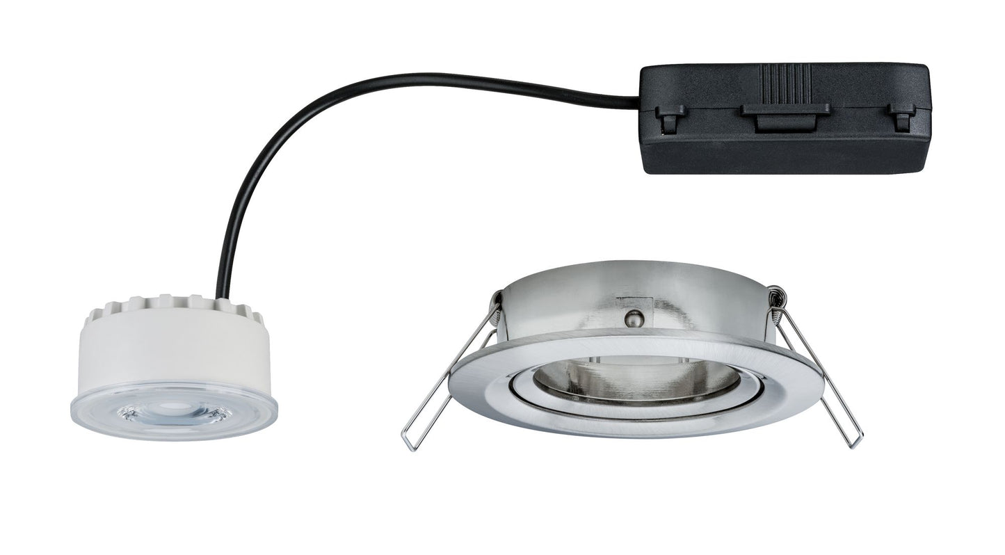 Paulmann Premium EBL Set Reflector Coin rd schwb. dimmbar LED 1x6,8W 230V Eisen geb/Alu
