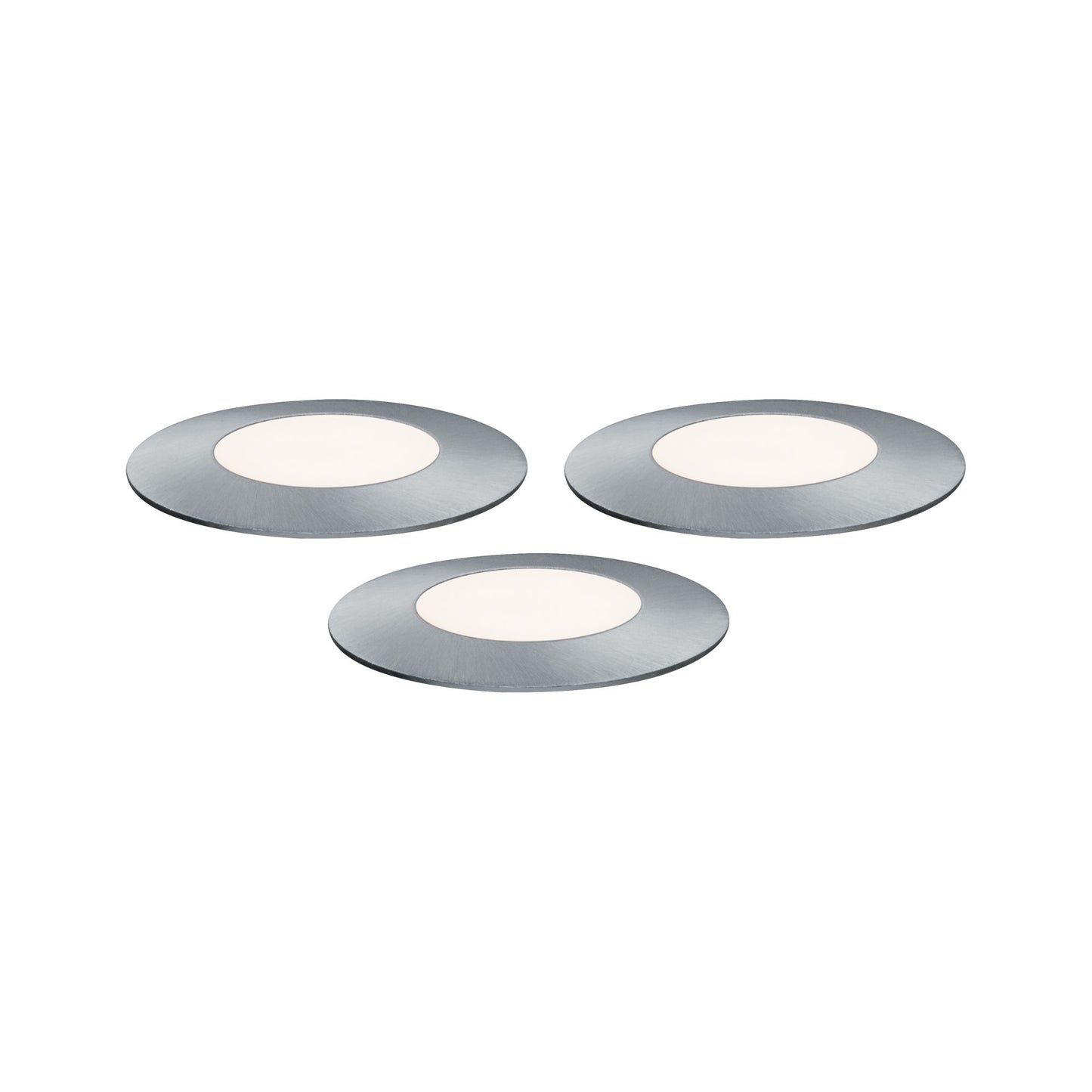 Paulmann Outdoor Plug & Shine Floor Mini Erg. Set IP65 4000K 3x2,5W 24V 55mm Silber