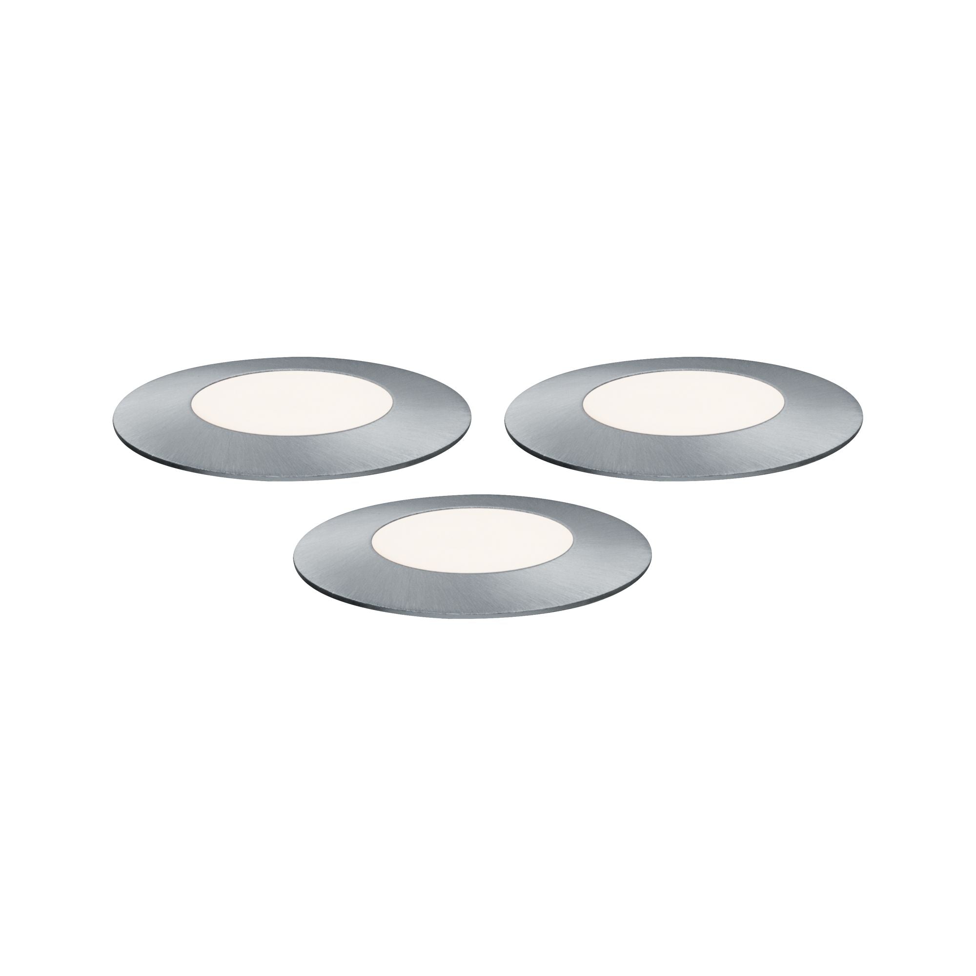 Paulmann Outdoor Plug & Shine Floor Mini Erg. Set IP65 4000K 3x2,5W 24V 55mm Silber