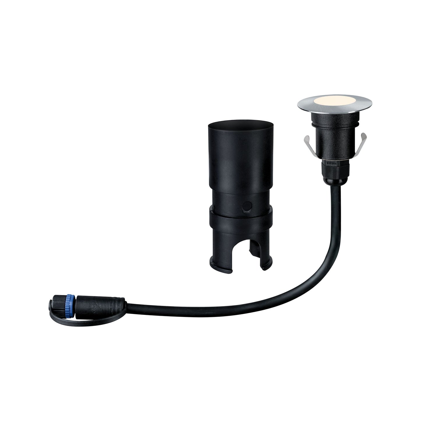 Paulmann Outdoor Plug & Shine Floor Mini IP65 3000K 2,5W 24V 55mm Silber Eds/Kst