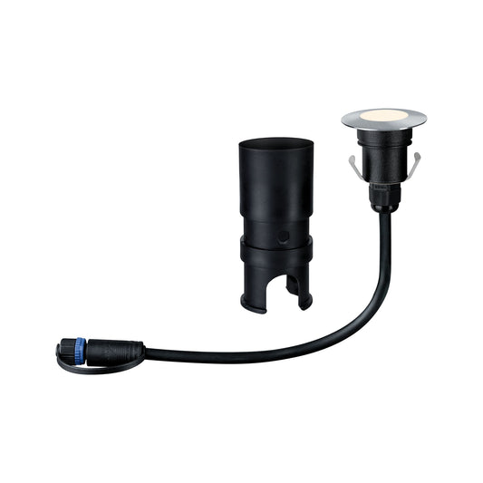 Paulmann Outdoor Plug & Shine Floor Mini IP65 3000K 2,5W 24V 55mm Silber Eds/Kst