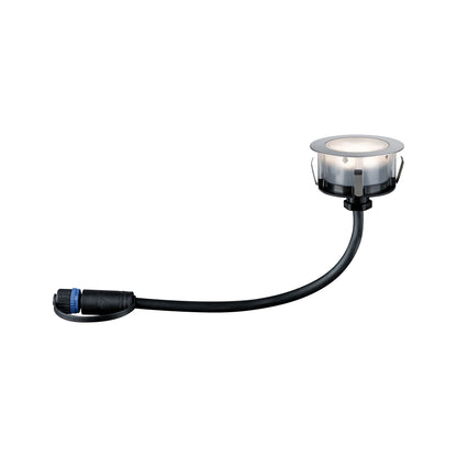 Paulmann Outdoor Plug & Shine Floor IP65 4000K 1W 24V 70mm Silber Eds/Kst