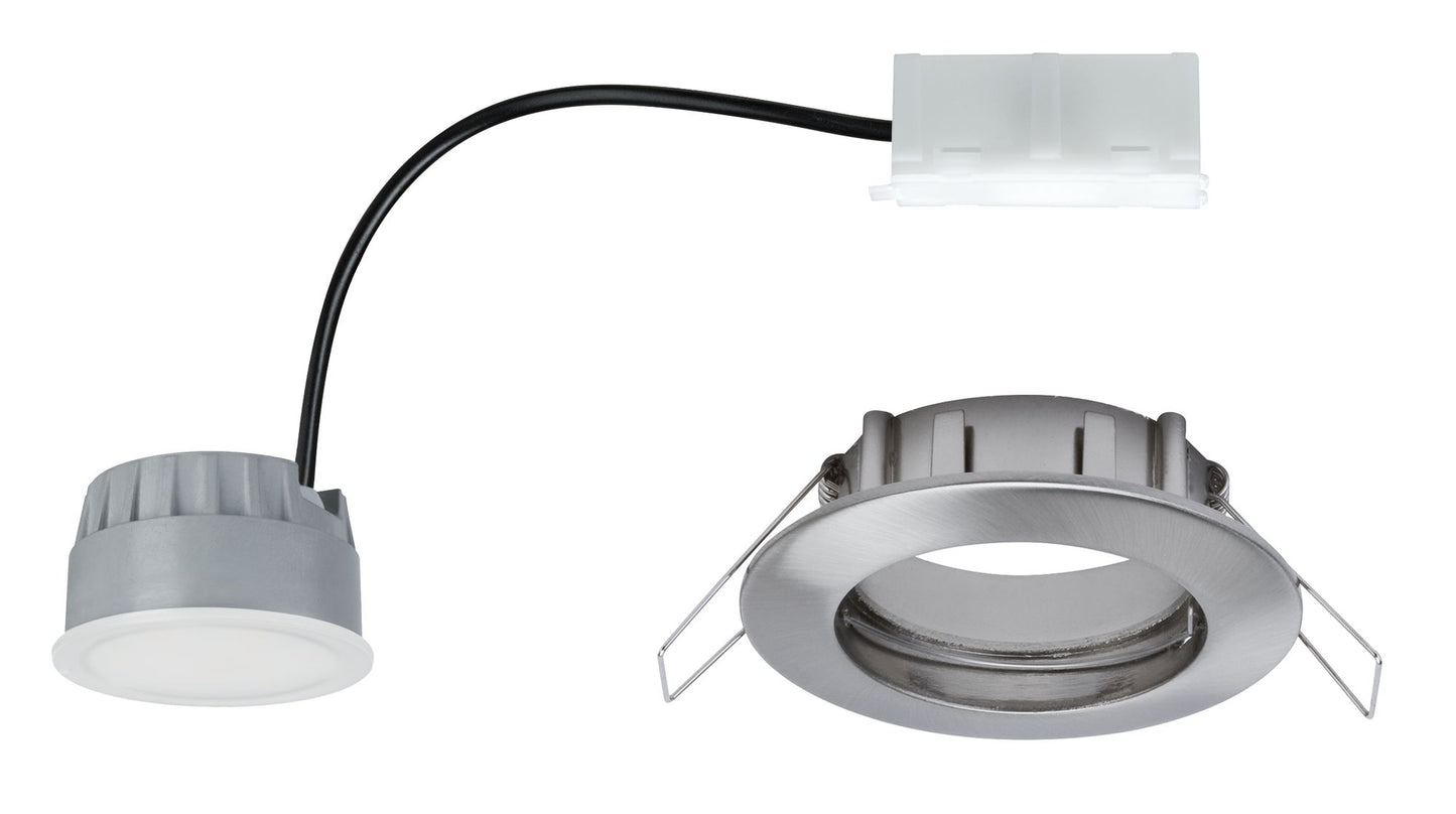 Paulmann EBL Set Coin dim sat rund starr LED 1x7W 2700K 230V 51mm Eisen geb/Alu Zink