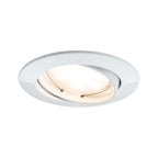 Paulmann EBL Set Coin dim sat rund schwb LED 3x7W 2700K 230V 51mm Weiß m/Alu Zink
