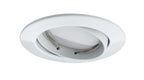Paulmann EBL Set Coin dim sat rund schwb LED 3x7W 2700K 230V 51mm Weiß m/Alu Zink