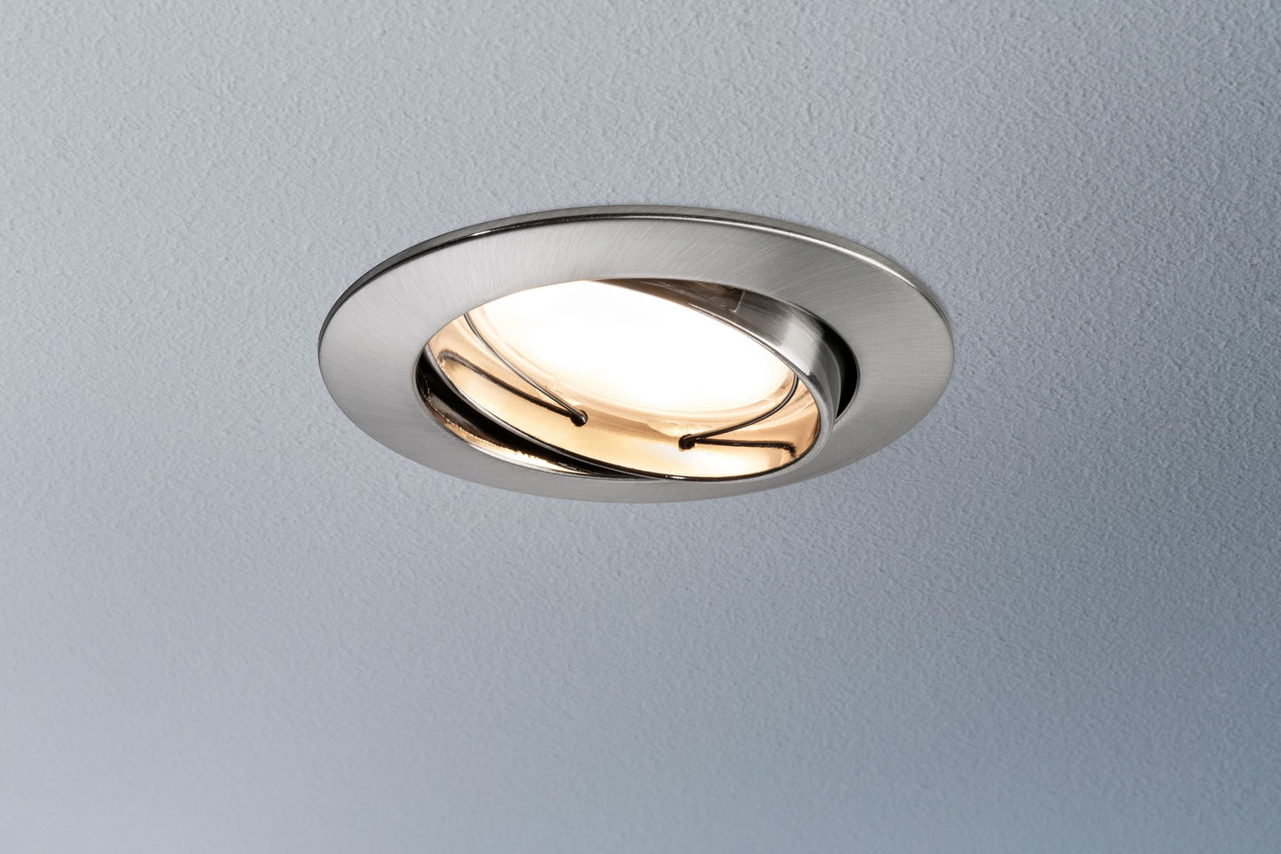 Paulmann EBL Set Coin dim sat rund schwb LED 3x7W 2700K 230V 51mm Eisen geb/Alu Zink
