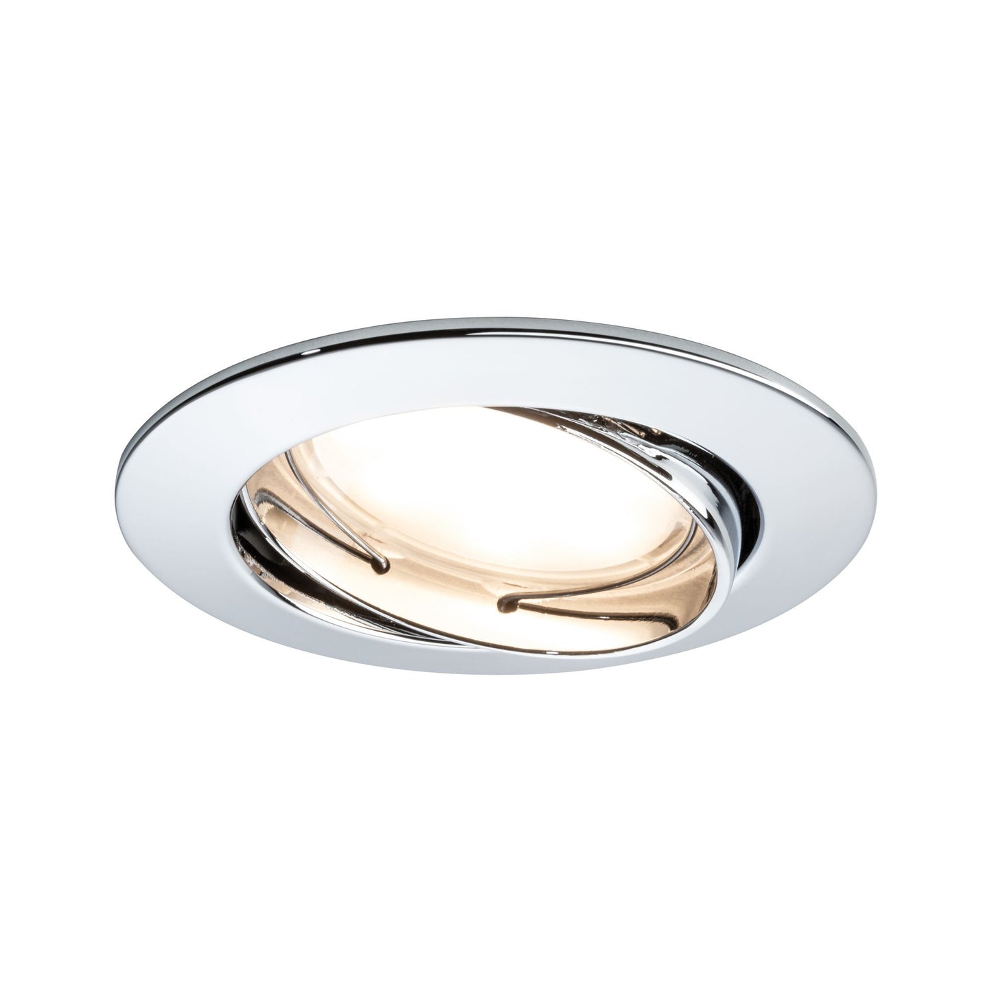 Paulmann EBL Set Coin dim sat rund schwb LED 1x7W 2700K 230V 51mm Chrom/Alu Zink