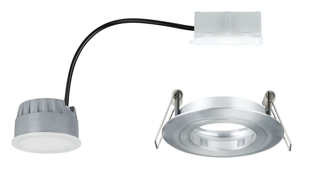 Paulmann EBL Set Coin dim sat rund starr LED 1x7W 2700K 230V 51mm Alu ged/Alu Zink