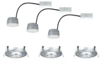 Paulmann EBL Set Coin dim sat rund starr LED 3x7W 2700K 230V 51mm Alu ged/Alu Zink