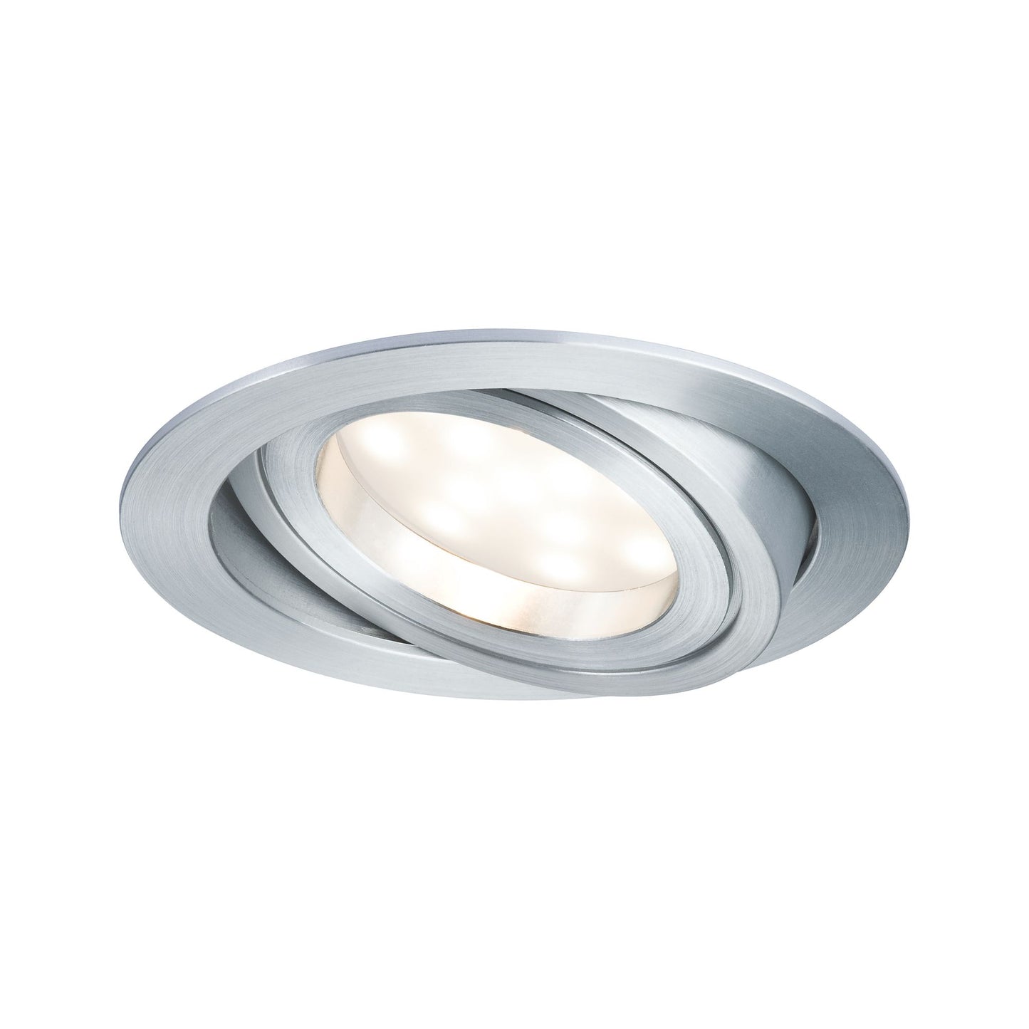 Paulmann EBL Set Coin dim sat rund schwb LED 1x7W 2700K 230V 51mm Alu ged/Alu Zink