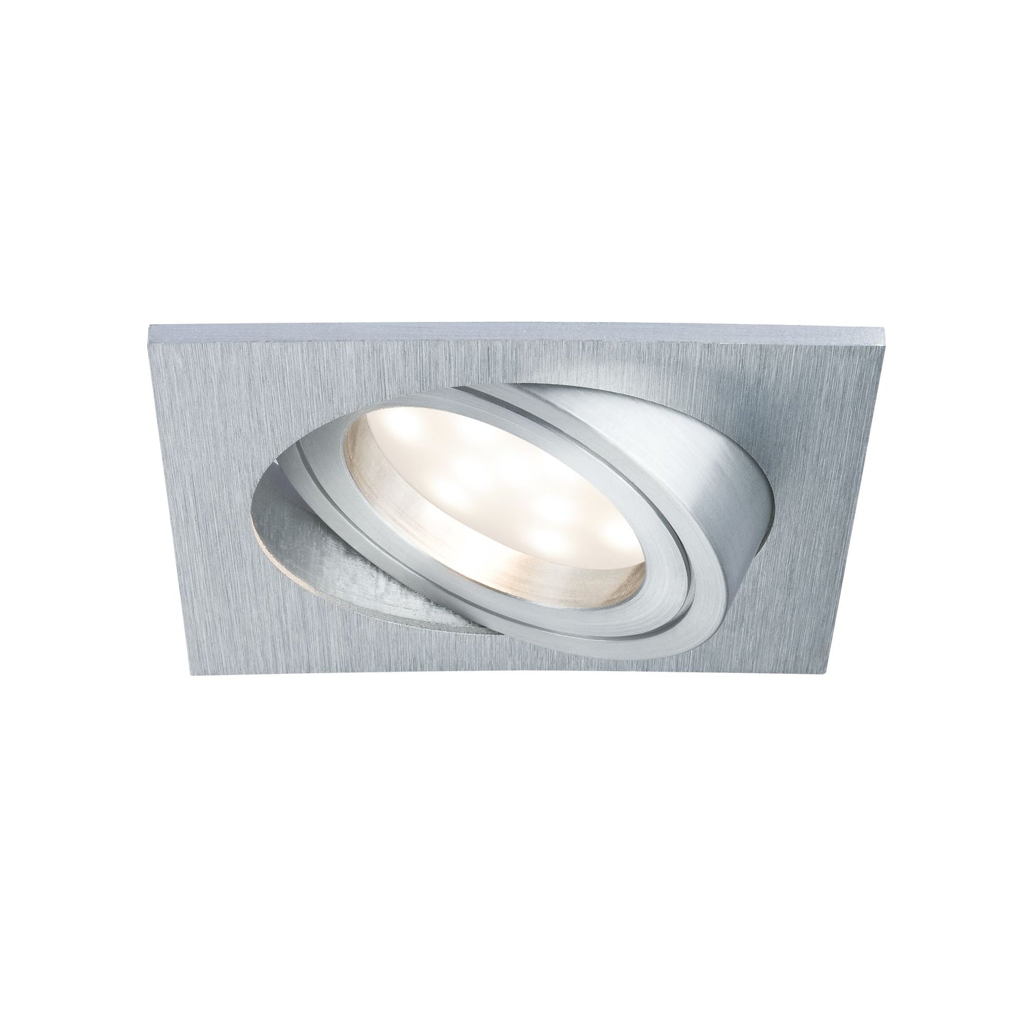 Paulmann EBL Set Coin dim sat eckig schwb LED 3x7W 2700K 230V 51mm Alu ged/Alu Zink