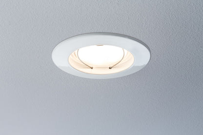 Paulmann EBL Set Coin sat rund starr LED 3x6,8W 2700K 230V 51mm Weiß m / Alu Zink