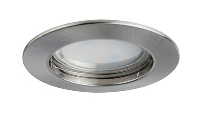 Paulmann EBL Set Coin sat rund starr LED 1x6,8W 2700K 230V 51mm Eisen geb/Alu Zink