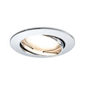 Paulmann EBL Set Coin sat rund schwb LED 3x6,8W 2700K 230V 51mm Chrom/Alu Zink
