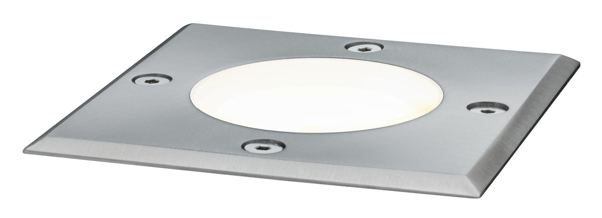 Paulmann Special EBL Set Boden IP67 eckig GU10 3,5W 230V 108x108mm Edelstahl/Metall