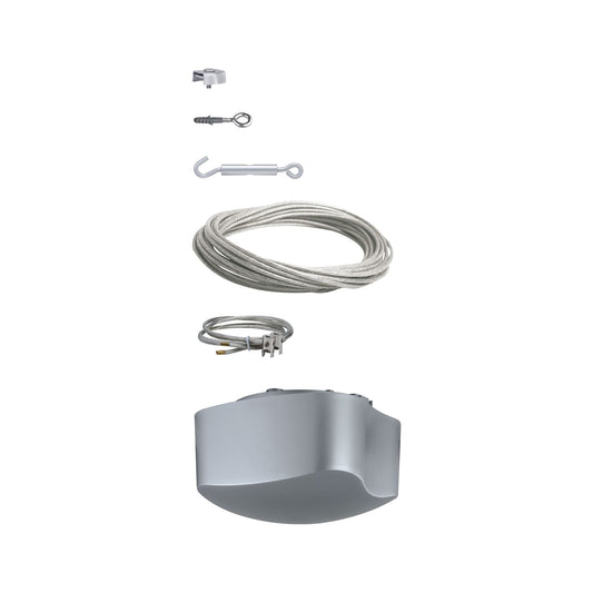 Paulmann Wire System 2Easy Basissystem 105 10m Grau 230/12V 105VA Kunststoff