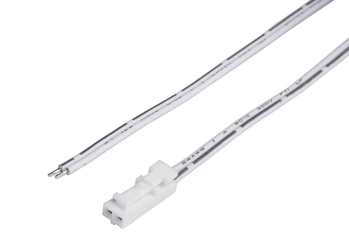Deko-Light MINI-AMP Anschlusskabel (Stecker) 100cm, 12V/24V, max. 3A, IP20  Weiß