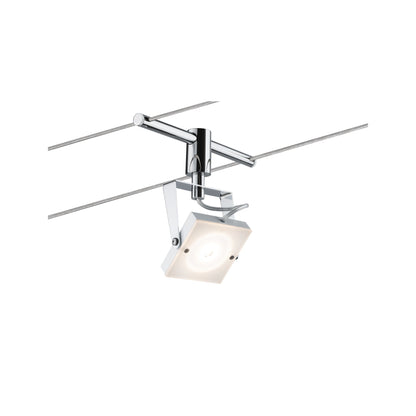 Paulmann Wire System Meta 4x5W Weiß/Chrom 230/12V 30VA Metall/Glas