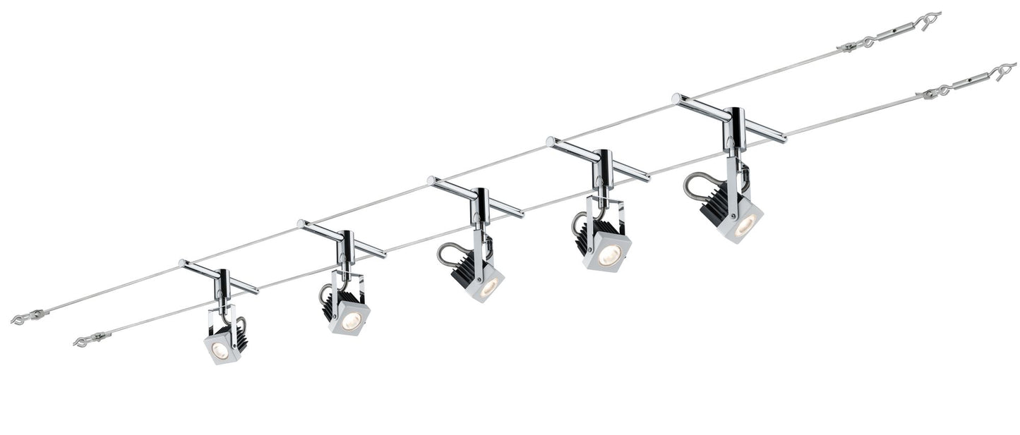 Paulmann Wire System Mezzo 5x5W Weiß 230/12V 36VA Metall