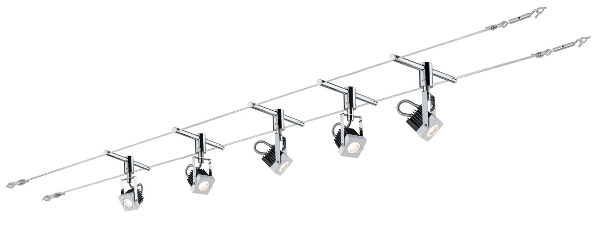 Paulmann Wire System Mezzo 5x5W Weiß 230/12V 36VA Metall