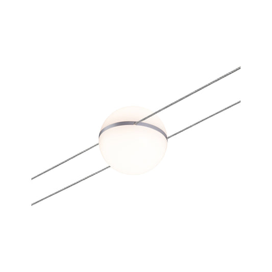 Paulmann WireSystem 2Line Spot Tom 1x3,6W Weiß/Chrom 12V DC Kunststoff/Metall
