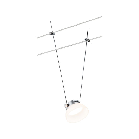 Paulmann Wire Systems DC Spot IceLED I 1x4W Chrom matt/Weiß 12V DC Kunststoff
