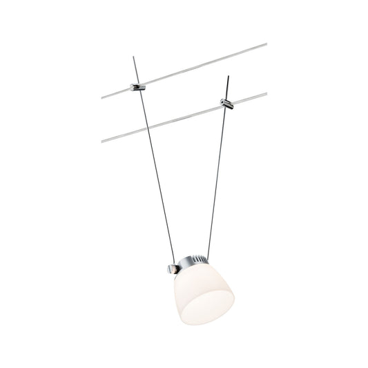 Paulmann Wire Systems DC Spot IceLED II 1x4W Chrom matt/Weiß 12V DC Kunststoff